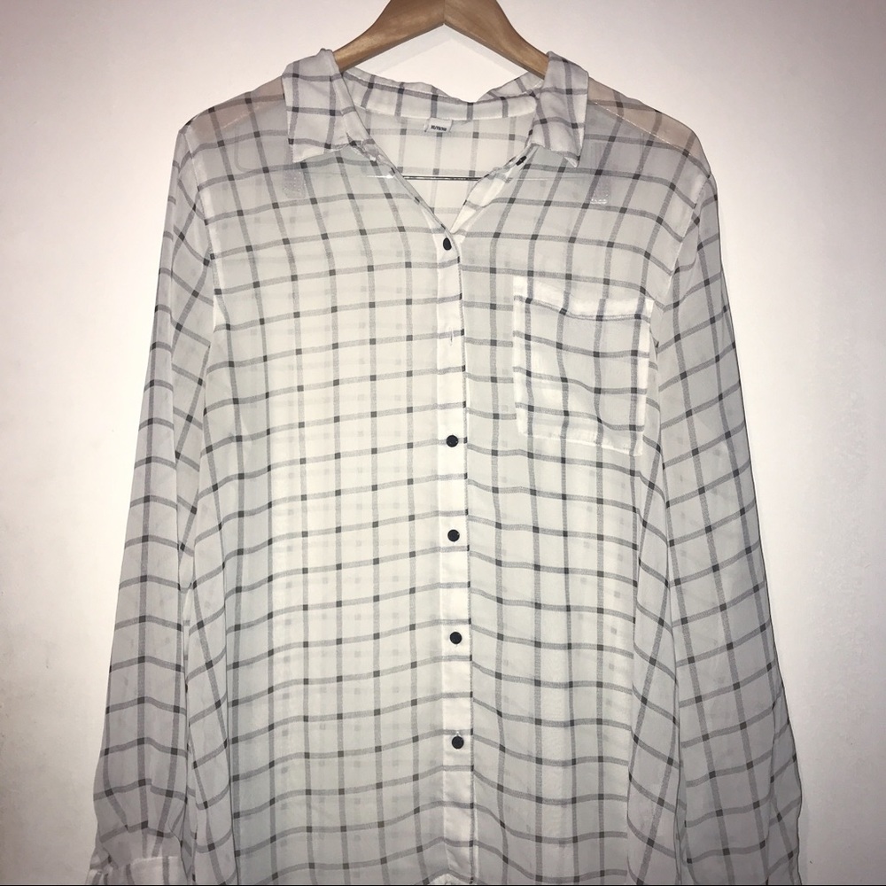 Old Navy Sheer White Top